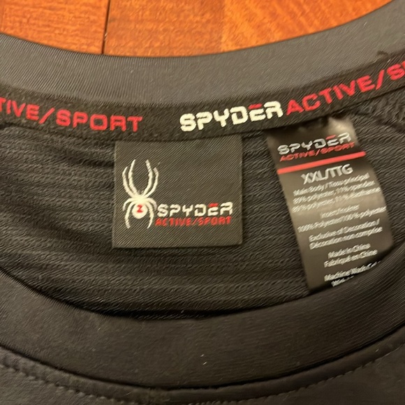 NWOT SPYDER Shirt Black XXL - Picture 2 of 8